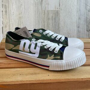 NWT NFL New York Giants Size 7 FOCO Camo Low Top Canvas Sneakers